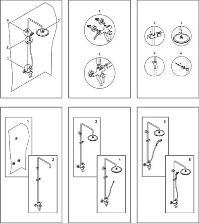 Душевая стойка WasserKRAFT A14401 