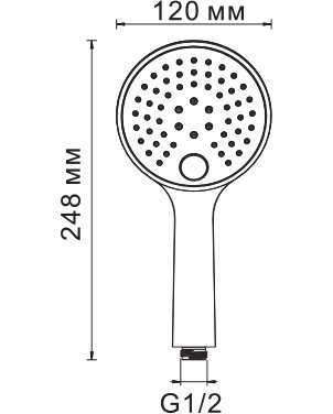 Душевая лейка WasserKRAFT A060 