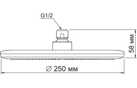 Верхний душ WasserKRAFT A030 