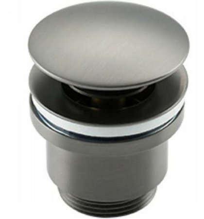 Донный клапан Frap F62-9 click-clack Оружейная сталь 