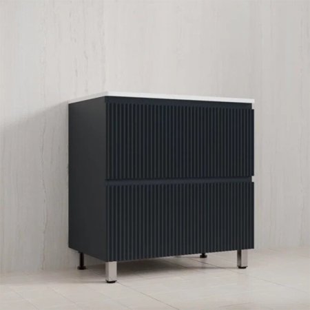 Тумба Style Line Марокко 80 напольная, с раковиной  СОУЛ 800*480 антрацит, графит 