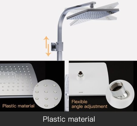 Душевая система Gappo G07 G2407-50 с термостатом Белая Хром 