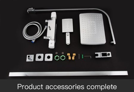 Душевая система Gappo G07 G2407-50 с термостатом Белая Хром 