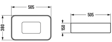 Раковина-чаша Vincea 51 VBS-50450 Белая 