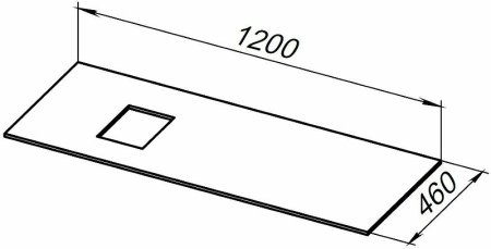 Столешница под раковину Allen Brau Infinity 120 L 1.21015.M Мрамор 