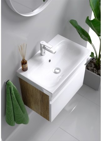 Тумба под раковину Aqwella Smart 50 SRT0105DB подвесная Дуб балтийский 