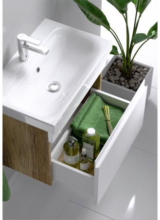 Тумба под раковину Aqwella Smart 50 SRT0105DB подвесная Дуб балтийский 