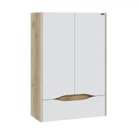 Шкаф для ванной навесной СаНта Сатурн 60/90 1 ящик, дуб австрийский