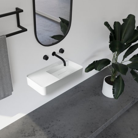 Раковина подвесная ABBER Stein AS2627-1.2 белая матовая 