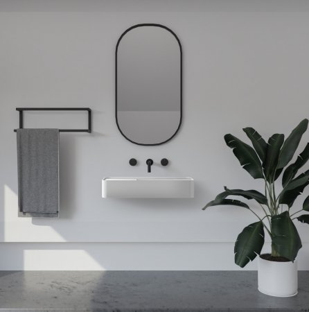 Раковина подвесная ABBER Stein AS2627-1.2 белая матовая 