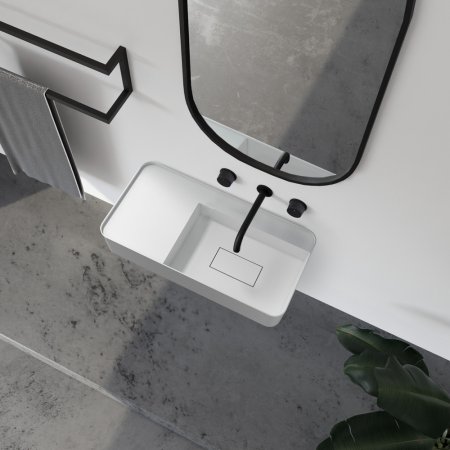 Раковина подвесная ABBER Stein AS2627-1.2 белая матовая 