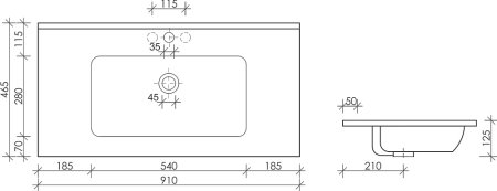 Раковина Ceramica Nova Element CN7002 