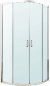 Душевой уголок Berges Solo R 100х100 061120 профиль Хром сильвер стекло прозрачное 
