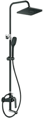 Душевая система Haiba HB24548-7 Черный Хром 