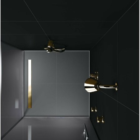 Душевой лоток Berges B1 Keramik 600 092017 с решеткой Золото глянец 