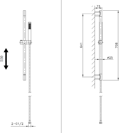 Душевой гарнитур AltroBagno Costanza 030302 Or 