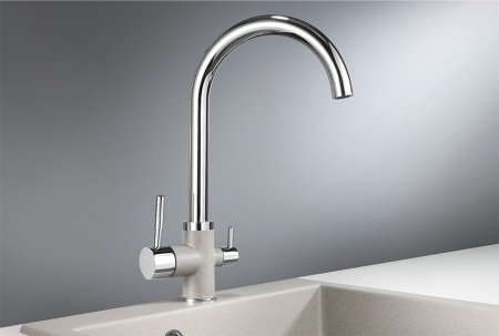 Смеситель Granula GR-3168 для кухонной мойки, базальт 