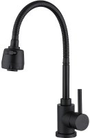 Смеситель для кухни Frap F40993-6 Черный матовый