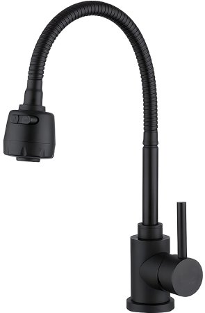 Смеситель для кухни Frap F40993-6 Черный матовый 