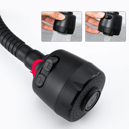 Смеситель для кухни Frap F40993-6 Черный матовый 