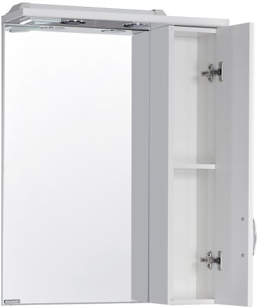 Зеркало со шкафом Aquaton Онда 58 1A009802ON01R с подсветкой Белое 