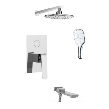 Душевая система GANZER GZ26065-C Черный\Хром 
