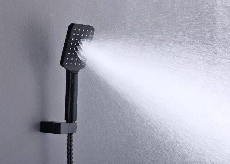 Душевой комплект Timo Petruma SX-5149/03SM с внутренней частью, черный 