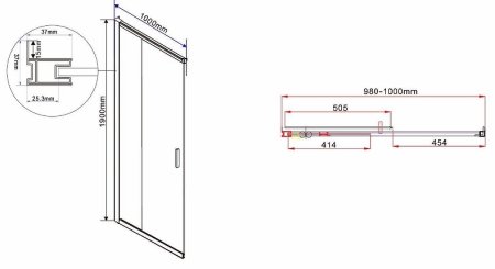 Душевой уголок Vincea Garda 110х100 VSS-1G1011CH профиль Хром стекло шиншилла 