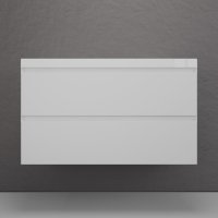 Тумба подвесная Style Line "Манхэттен 100" ЭМАЛЬ под ASTI 100 2 ящика PLUS белый матовый