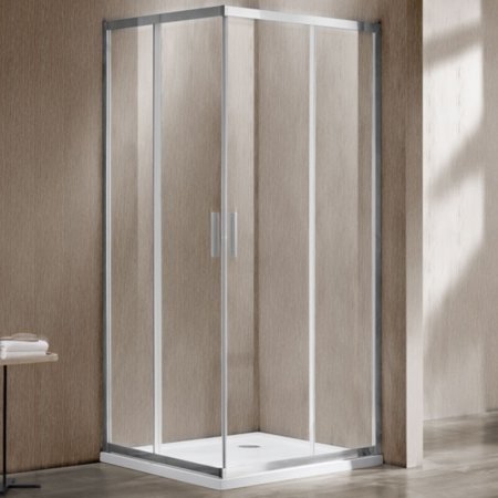 Душевой уголок Vincea Garda VSS-1G900CL 90x90 профиль Хром стекло прозрачное 
