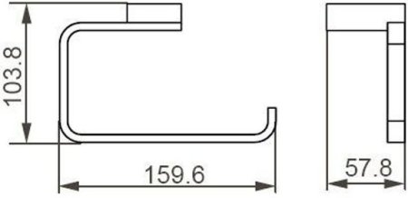 Держатель туалетной бумаги Aquanet 5686MB чёрный 