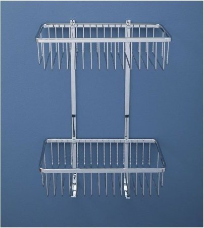 Полка Aquanet 8148 двойная с крючками 