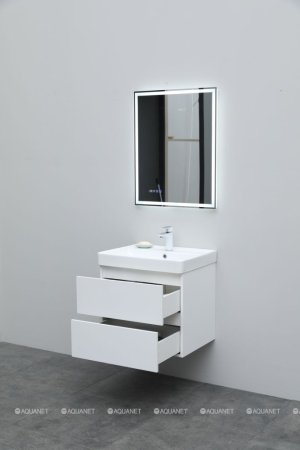 Тумба с раковиной Aquanet Вега 60 (2 ящика) 