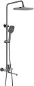 Душевая система Shevanik S6236T, оружейная сталь 