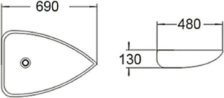 Раковина SantiLine SL-1033 