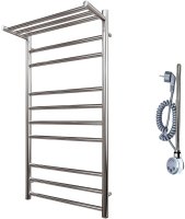 Электрический полотенцесушитель Point Аврора PN10150PE П9 500x1000 с полкой левый/правый Хром