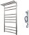 Электрический полотенцесушитель Point Аврора PN10150PE П9 500x1000 с полкой левый/правый Хром 