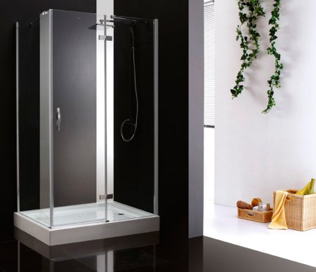 Душевой уголок Cezares Bergamo AH1 100/80 C Cr R 