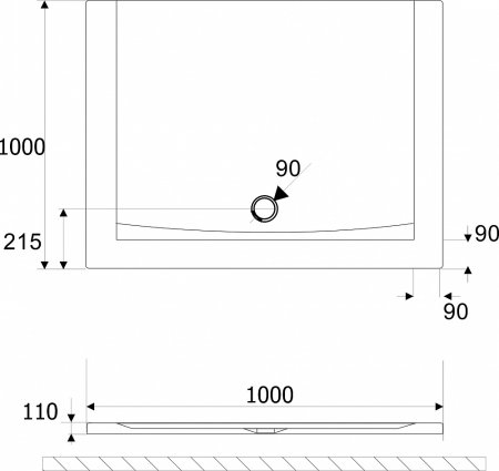 Поддон для душа Excellent Forma Compact 100х100 
