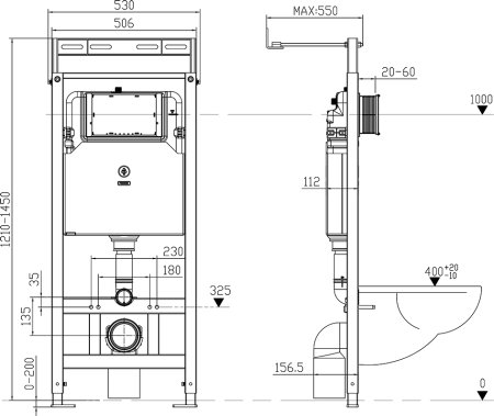 Система инсталляции для унитазов Iddis Unifix UNI0000i32 