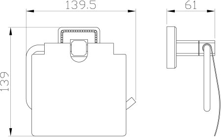 Держатель для туалетной бумаги с крышкой WONZON & WOGHAND, Бронза (WW-7226) 