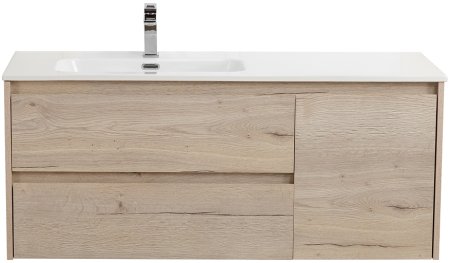 Тумба с раковиной BelBagno KRAFT-1200-2C-1A-SO-RGB-L Rovere Galifax Bianco 