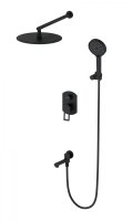 Душевая система встраиваемая WONZON & WOGHAND, Черный матовый (WW-88939010-MB)