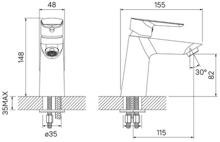 Смеситель для раковины IDDIS Cloud (CLOSB00i01) 