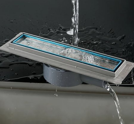 Душевой лоток Gappo G83007-4 с решеткой под плитку 