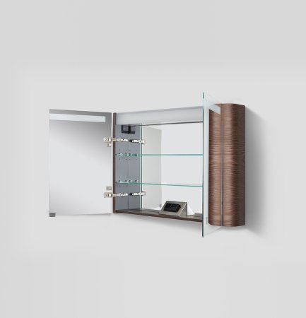 Зеркальный шкаф AM.PM Sensation 100 M30MCX1001TF с подсветкой Табачный дуб 