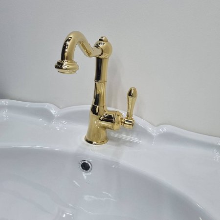 Смеситель для раковины Gattoni Orta 2741/27D0 NEW Золото 24 карат 