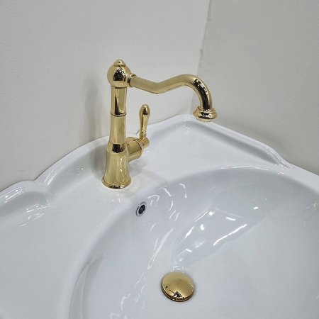 Смеситель для раковины Gattoni Orta 2741/27D0 NEW Золото 24 карат 