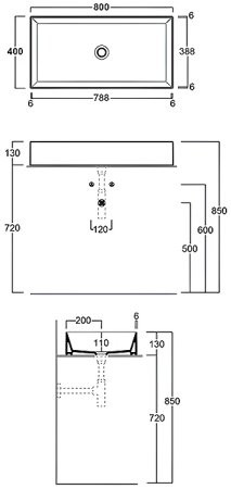 Раковина-чаша Simas Agile 80 AG80 bi Белая 