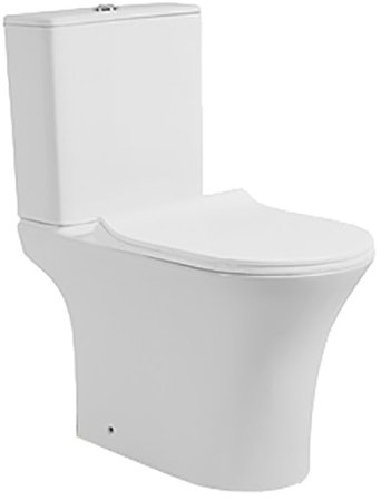Унитаз компакт CeramaLux 1217-P с бачком и сиденьем Микролифт 